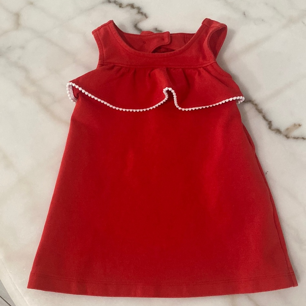 Janie and Jack Red Sleeveless Shift Dress